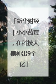 新华财经｜小小蓝莓，在科技大棚种出9个亿