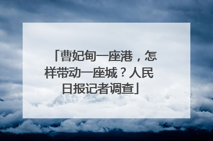 曹妃甸一座港，怎样带动一座城？人民日报记者调查