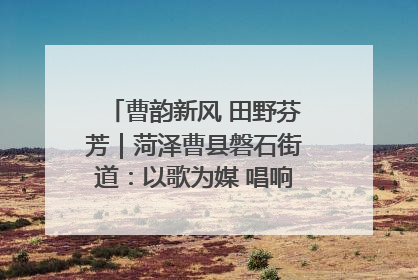 曹韵新风 田野芬芳｜菏泽曹县磐石街道：以歌为媒 唱响乡土“新歌声”