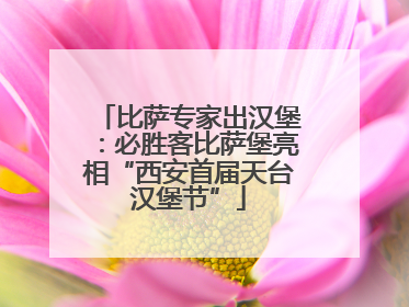比萨专家出汉堡：必胜客比萨堡亮相“西安首届天台汉堡节”
