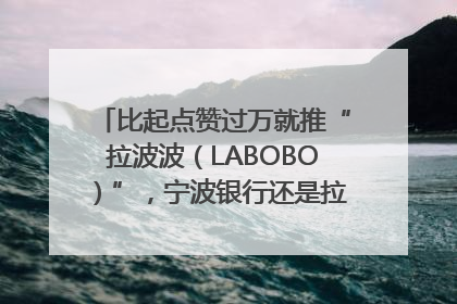比起点赞过万就推“拉波波（LABOBO）”，宁波银行还是拉业绩吧｜财经辣评