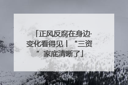 正风反腐在身边·变化看得见丨“三资”家底清晰了