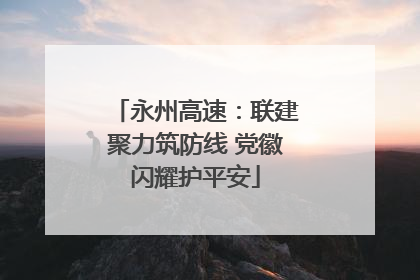 永州高速：联建聚力筑防线 党徽闪耀护平安