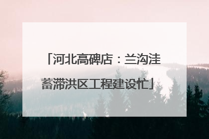 河北高碑店：兰沟洼蓄滞洪区工程建设忙