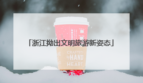 浙江拗出文明旅游新姿态