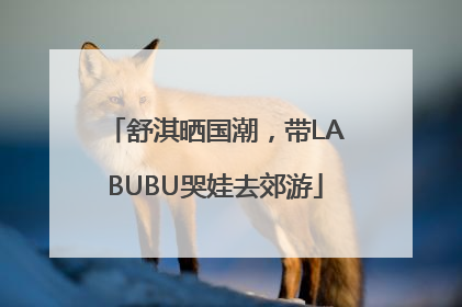 舒淇晒国潮，带LABUBU哭娃去郊游