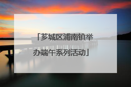芗城区浦南镇举办端午系列活动