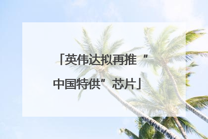 英伟达拟再推“中国特供”芯片