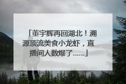 董宇辉再回湖北！溯源顶流美食小龙虾，直播间人数爆了……