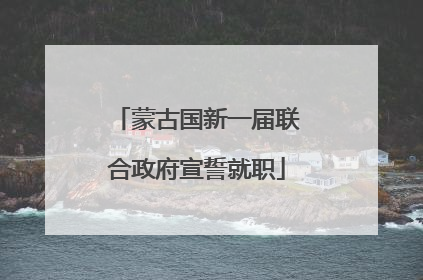 蒙古国新一届联合政府宣誓就职