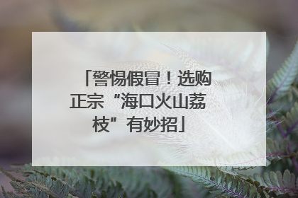 警惕假冒！选购正宗“海口火山荔枝”有妙招