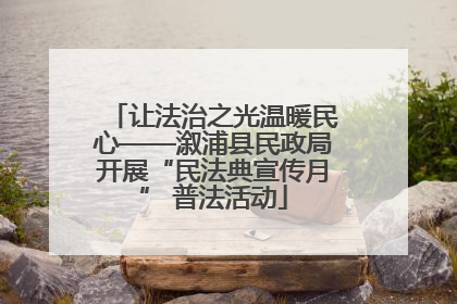 让法治之光温暖民心——溆浦县民政局开展“民法典宣传月” 普法活动