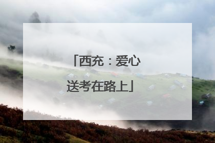 西充：爱心送考在路上