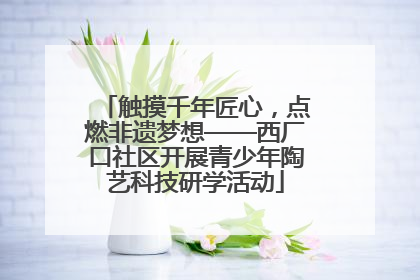 触摸千年匠心，点燃非遗梦想——西厂口社区开展青少年陶艺科技研学活动
