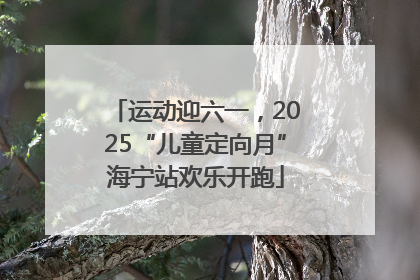 运动迎六一，2025“儿童定向月”海宁站欢乐开跑
