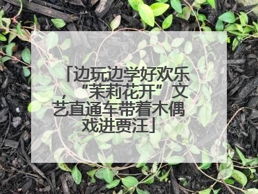 边玩边学好欢乐，“茉莉花开”文艺直通车带着木偶戏进贾汪