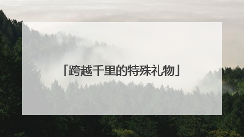 跨越千里的特殊礼物