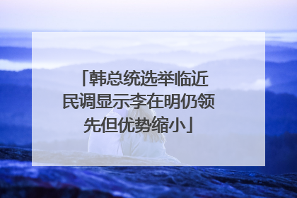 韩总统选举临近 民调显示李在明仍领先但优势缩小