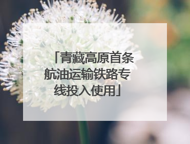 青藏高原首条航油运输铁路专线投入使用