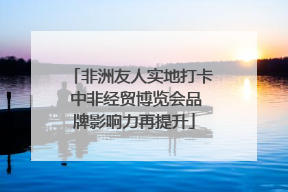 非洲友人实地打卡 中非经贸博览会品牌影响力再提升
