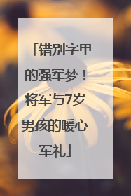 错别字里的强军梦！将军与7岁男孩的暖心军礼