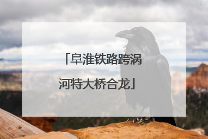 阜淮铁路跨涡河特大桥合龙