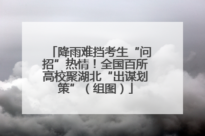 降雨难挡考生“问招”热情！全国百所高校聚湖北“出谋划策”（组图）