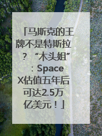 马斯克的王牌不是特斯拉？“木头姐”：SpaceX估值五年后可达2.5万亿美元！