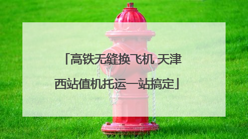 高铁无缝换飞机 天津西站值机托运一站搞定