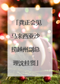 龚正会见马来西亚沙捞越州副总理沈桂贤