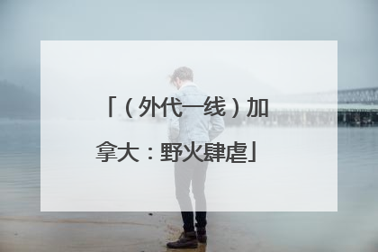（外代一线）加拿大：野火肆虐