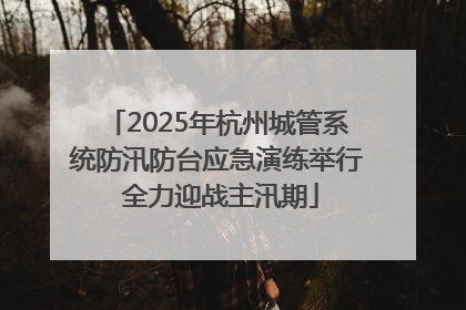 2025年杭州城管系统防汛防台应急演练举行 全力迎战主汛期