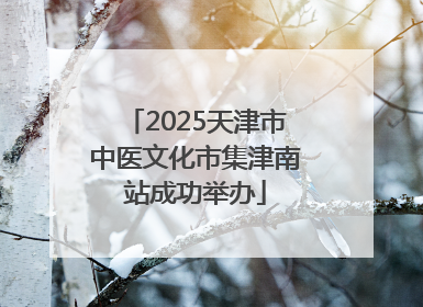 2025天津市中医文化市集津南站成功举办