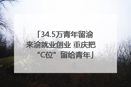 34.5万青年留渝来渝就业创业 重庆把“C位”留给青年