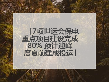 7项世运会保电重点项目建设完成80% 预计迎峰度夏前建成投运